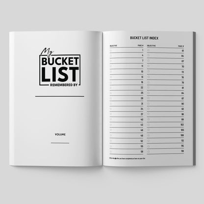 My Bucket List Remembered | Life Achievement Journal & Memory Keeper