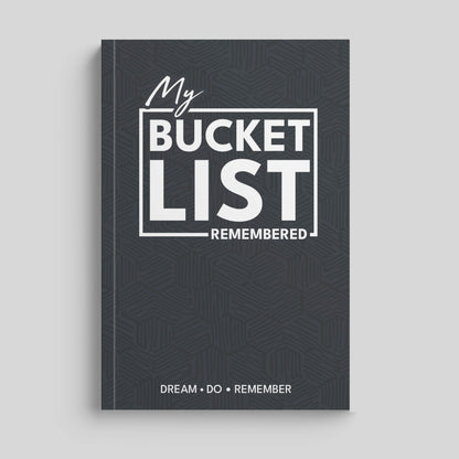 My Bucket List Remembered | Life Achievement Journal & Memory Keeper