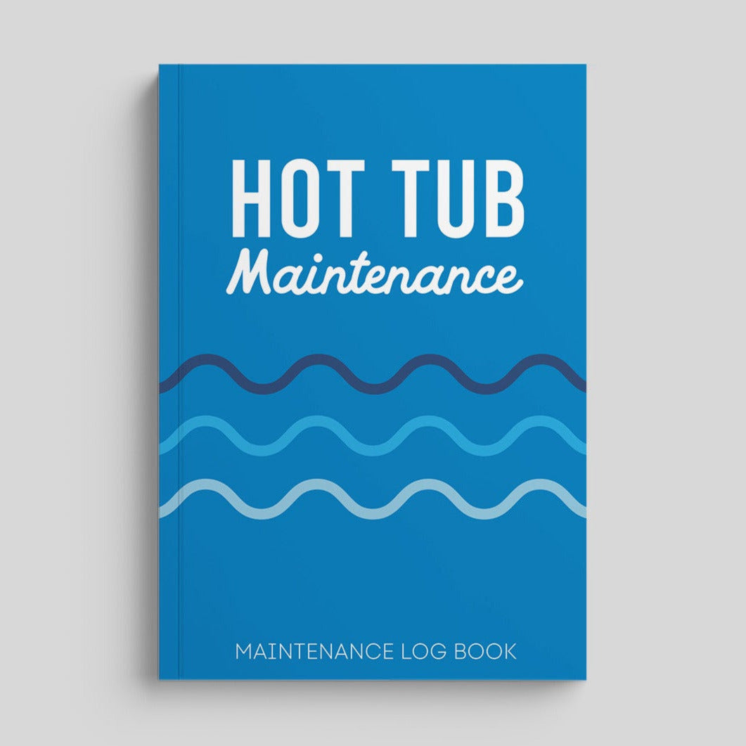 Hot tub maintenance logbook cover