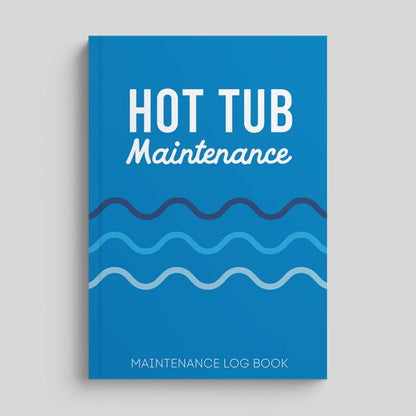 Hot tub maintenance logbook cover