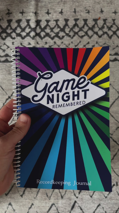 Board Game Journal - Game Night Remembered Record Book