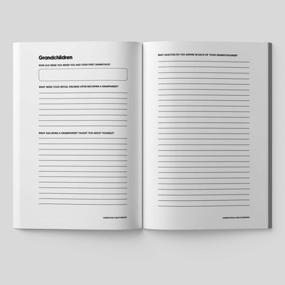 Share Your Story Grandpa - Guided Journal for Grandfathers